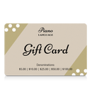Piano Language Gift Cards - Piano Language
