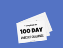 100 Day Practice Challenge Worksheet - Piano Language