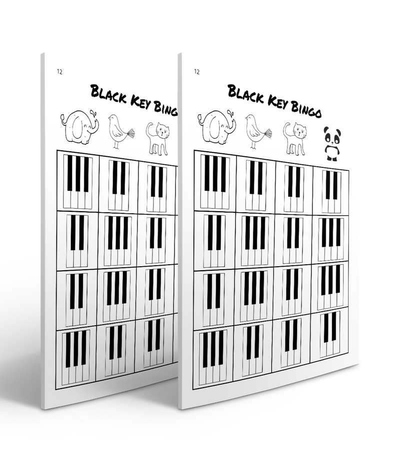 Black Key Bingo - Piano Language
